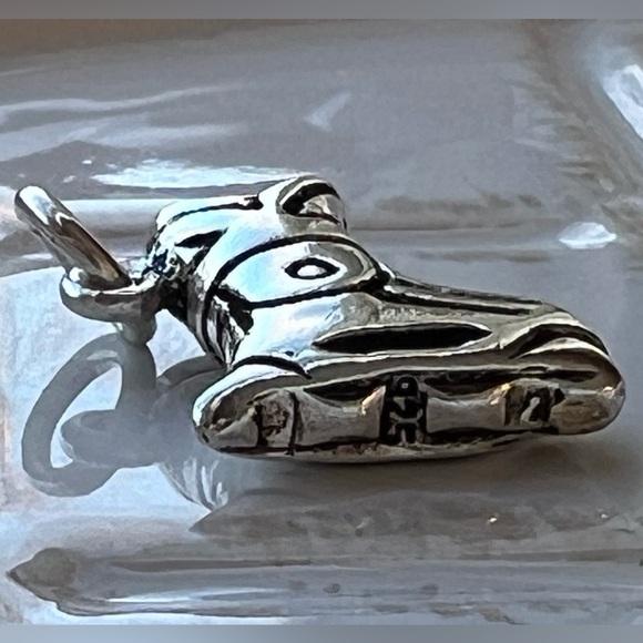 Tiny Inline Skate Charm Vintage Sterling Silver 925 NOS - Picture 4 of 6